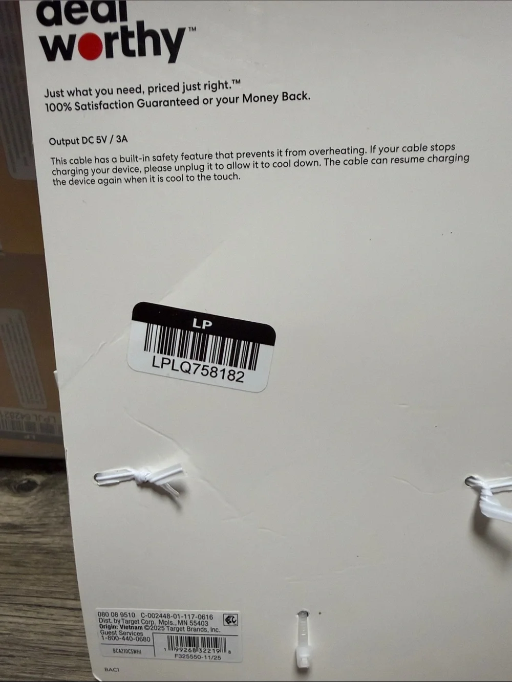 USB-A to USB-C Charging Cable - White 10 ft
